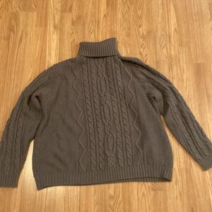 ASOS Brown/Grey Turtleneck Sweater